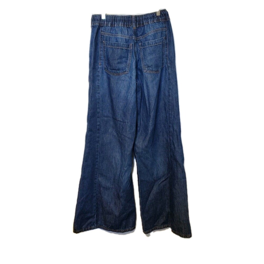 Pilcro Anthropologie Adi Jeans Pull on Drawstring Mid Rise Flare Size XXS - Picture 6 of 6